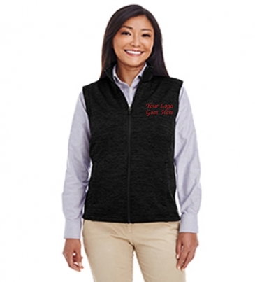 Devon & Jones Ladies' Newbury Mélange Fleece Vest
