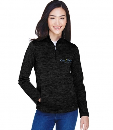 LDevon & Jones Ladies' Newbury Mélange Fleece Quarter-Zip