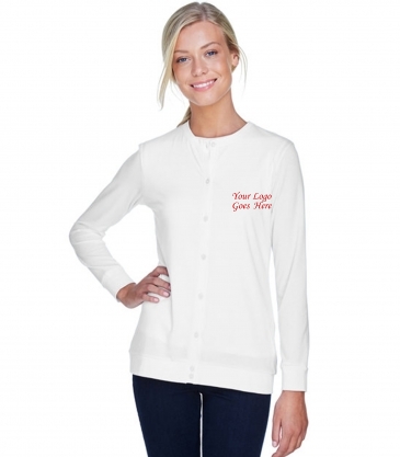 Devon & Jones Ladies' Perfect Fit™ Ribbon Cardigan