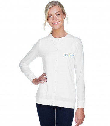 Devon & Jones Ladies' Perfect Fit™ Ribbon Cardigan