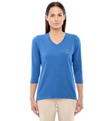 Devon & Jones Ladies' Perfect Fit™ Bracelet-Length V-Neck Top