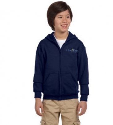Youth Heavy Blend™ 50/50 Full-Zip Hooded Sweatshirt