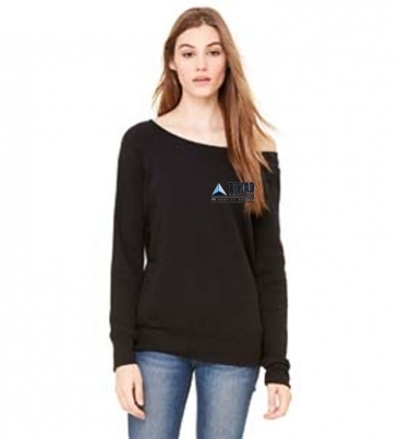 Bella + Canvas Ladies' Sponge Fleece Wide Neck Sweatshirt