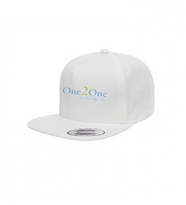 upoong Adult 5-Panel Cotton Twill Snapback Cap