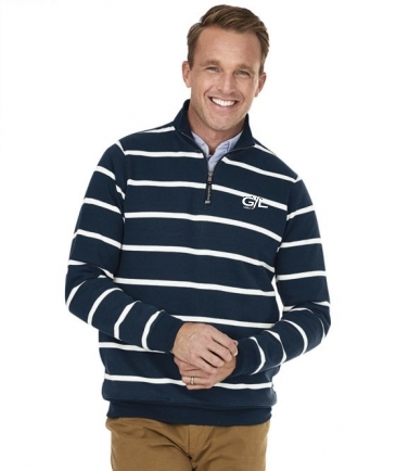 Adult Crosswind Quarter Zip Print Sweatshirt -unisex