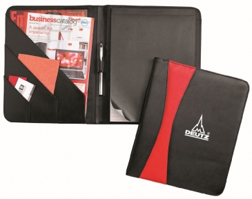 Black & Red Prism Padfolio