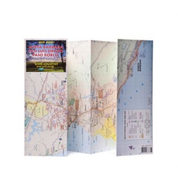 Santa Barbara, San Luis Obispo, Paso Robles Wine Country Map