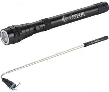 Telescopic Aluminum Flash Light With Magnet