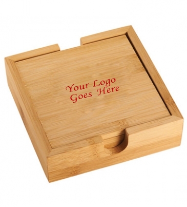 FSC® 100% Bamboo Coaster Set