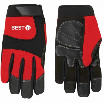 Synthetic Leather Palm Mechanic Style Glove