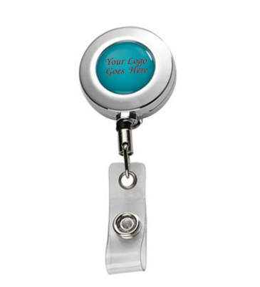 Imported Metal Retractable Badge Reel with Belt Clip