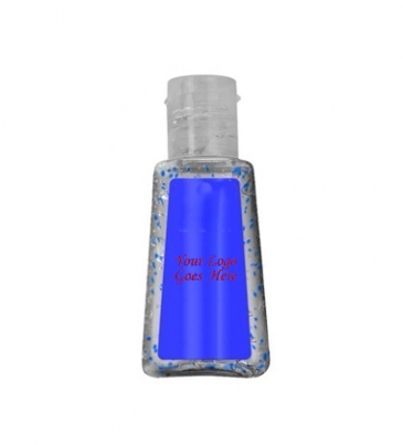 1 oz Single Color Moisture Bead Sanitizer in Trapezoid Bottle