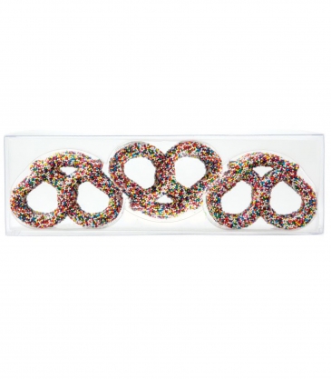 3 Ring Pretzel Acetate with Nonpareil Pretzels