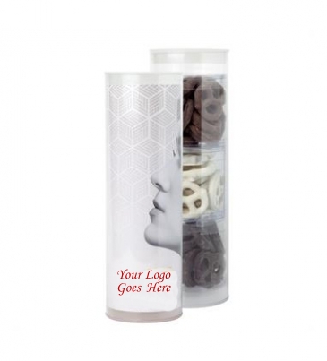 3 Piece Gift Tube with Gourmet Pretzels