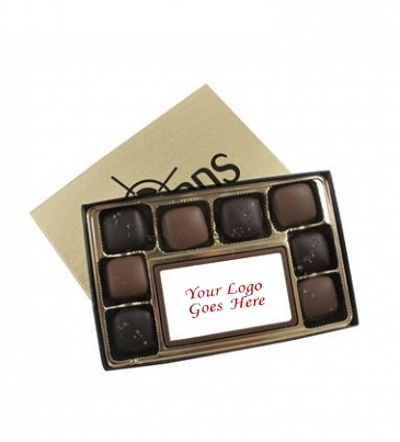 8 Piece Sea Salt Caramels with Digital Printed Centerpiece