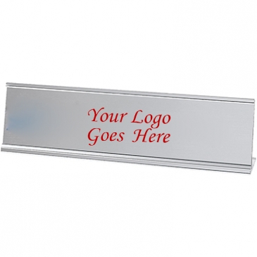 2-Ply Plastic Desk & Wall Plate Engraved and Printed: 8" x 2"