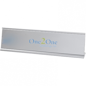 2-Ply Plastic Desk & Wall Plate Engraved and Printed: 8" x 2"