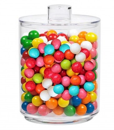 Cylinder Acrylic Gift Jars - Gumballs