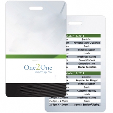 Nashville Laminated Event Name Badge (2-1/8" x 3-3/8", Vertical)