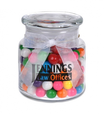 22oz. Glass Jar - Rainbow Bubble Gum