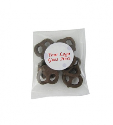 1oz. Goody Bags - Milk Chocolate Mini Pretzels