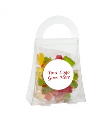 Clever Candy Purse Acetate Box with Gummy Bears