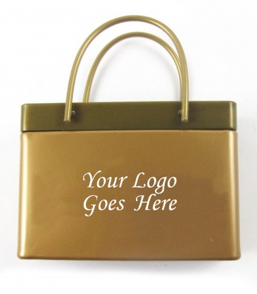 Gold Shopping Bag Tin