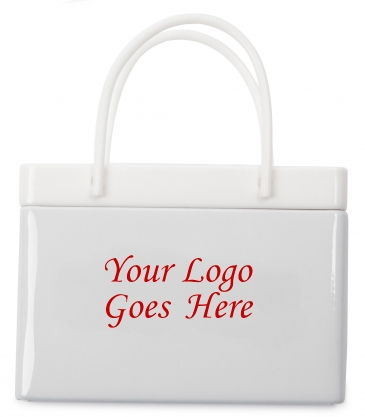 White Shopping Bag Tin