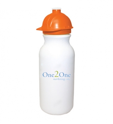 20oz. Value Cycle Bottle W/ Safety Helmet Push'nPull Cap