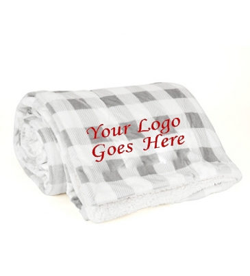 Mink Sherpa Blanket - Plaid