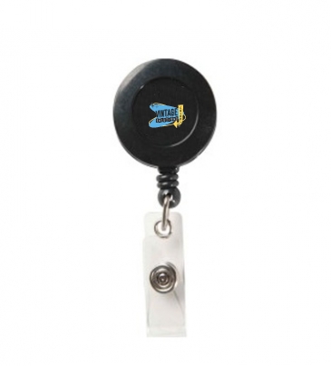 Round Secure-A-Badge™ w/ Alligator Clip