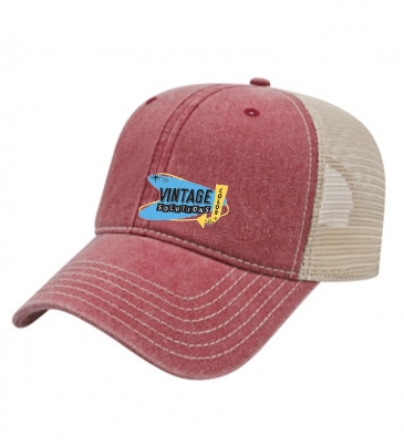 Washed Pigment Dyed With Washed Mesh Cap