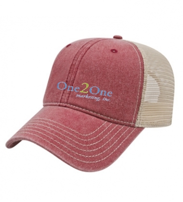 Washed Pigment Dyed With Washed Mesh Cap