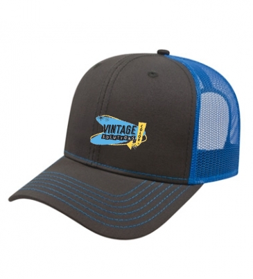Modified Flat Bill With Mesh Back Cap