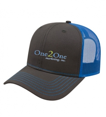 Modified Flat Bill With Mesh Back Cap