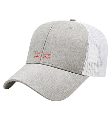 Heathered Polyester with Ultra Soft Mesh Back Cap