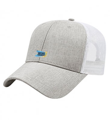Heathered Polyester with Ultra Soft Mesh Back Cap
