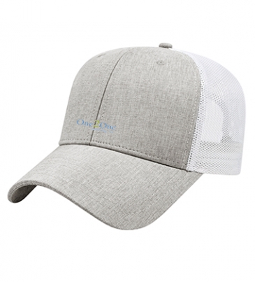 Heathered Polyester with Ultra Soft Mesh Back Cap