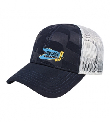 Ottoman Debossed Flag Mesh Back Cap