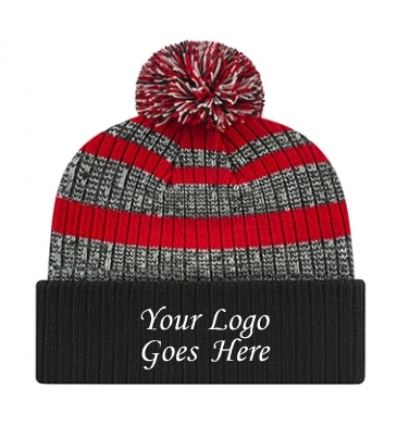 Heavy Ribbed Knit Cap with Cuff