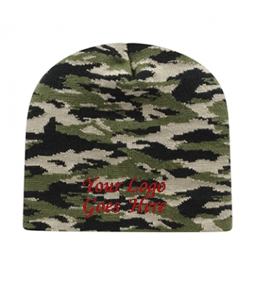 Vintage Tiger Camouflage Knit Beanie