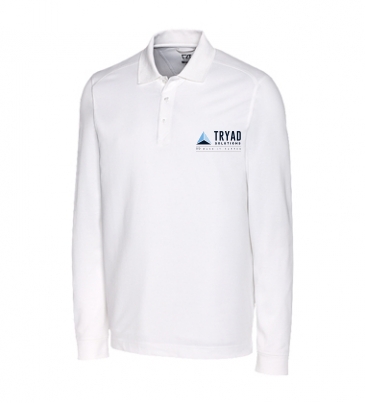 Advantage Tri-Blend Pique Mens Big and Tall Long Sleeve Polo