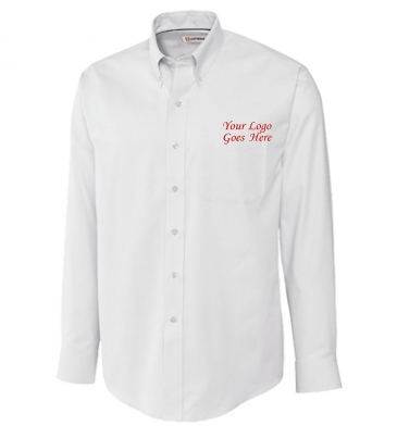 Epic Easy Care Nailshead Mens Big and Tall Long Sleeve Dress Shir