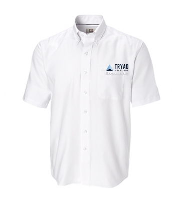 Epic Easy Care Nailshead Mens Big and Tall Short Sleeve Dress Shi