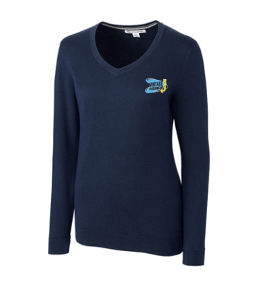 Lakemont Tri-Blend Womens V-Neck Pullover Sweater