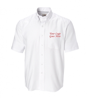 Epic Easy Care Nailshead Mens Short Sleeve Dress Shirt