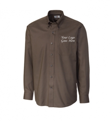 Epic Easy Care Nailshead Mens Long Sleeve Dress Shirt