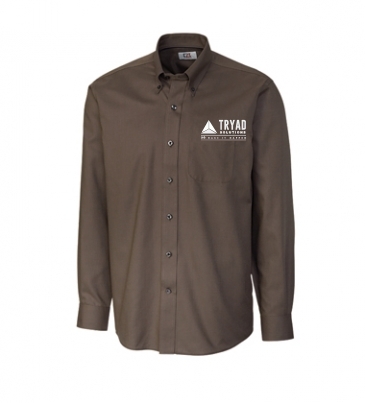 Epic Easy Care Nailshead Mens Long Sleeve Dress Shirt