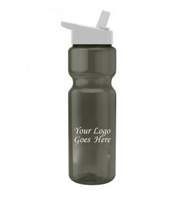 28 oz. Trans. Bottle- New Flip Straw Lid - DP
