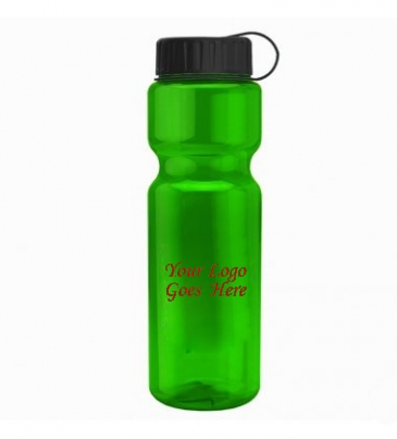Champion - 28 oz. Trans. Bottle - Tethered Lid